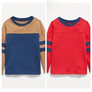 18-24M NWT Old Navy 2 Toddler Boy Long Sleeve Color Block T-Shirt